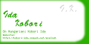 ida kobori business card